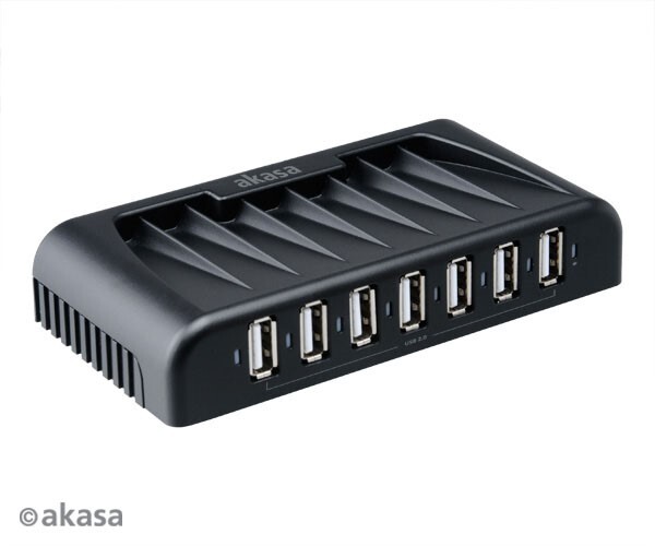 Akasa AK-HB-09BKUK Connect7+ 7 Port USB 2.0 Hub
