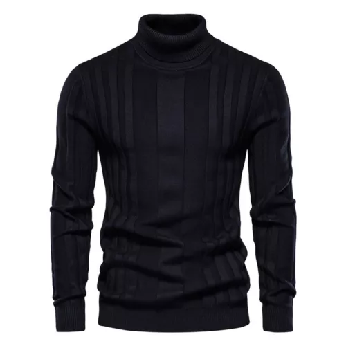 Suéter básico cálido cuello alto ajustado para hombre Nuevo suéter de invierno para hombre - Imagen 15 de 20