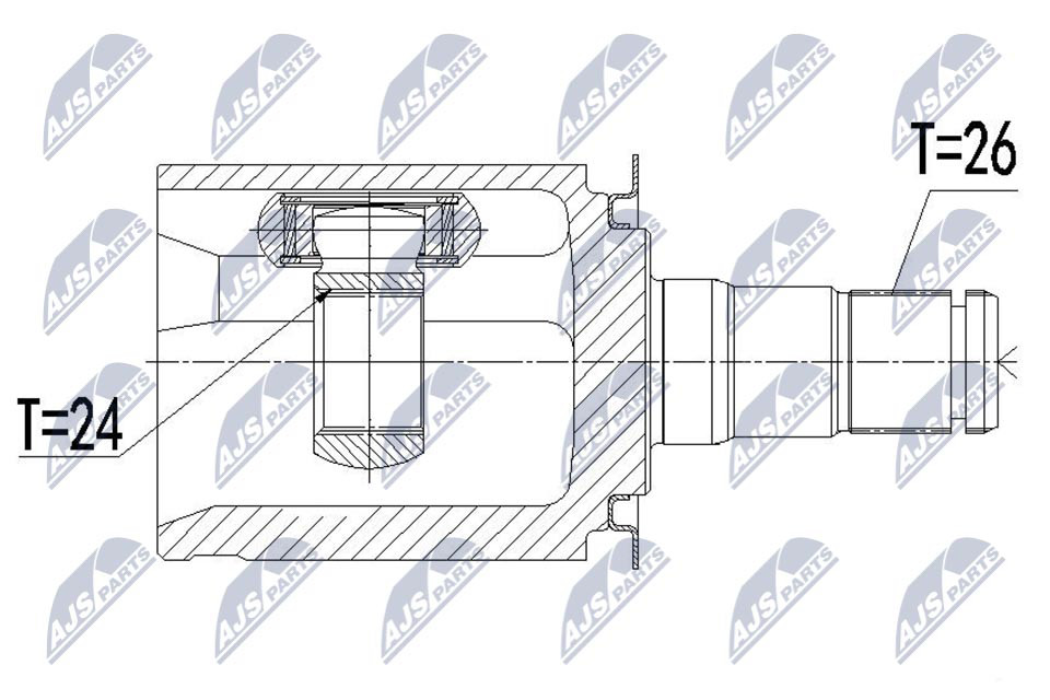 NPW-BM-092 NTY Joint Kit, drive shaft for MINI