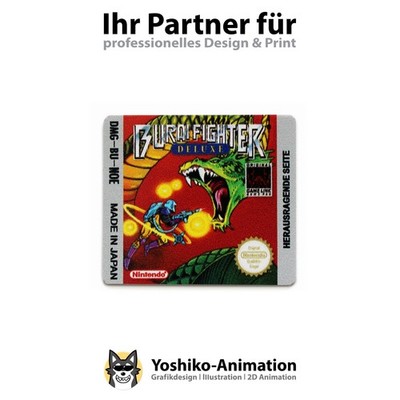 Burai Fighter [DMG-BU-NOE] GameBoy Ersatz Label Aufkleber