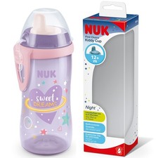 Kiddy Cup Night Toddler Cup 12 Months 300 ml Leak Proof Toughened Spout Glow in