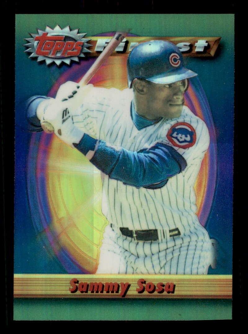 1994 Topps Finest Refractor (Parallel 1:9) #236 Sammy Sosa FIN Cubs