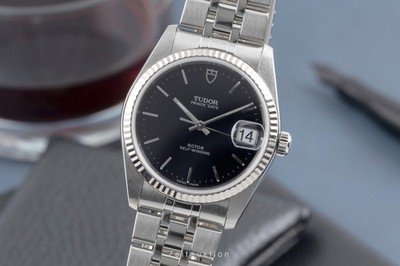 Tudor Prince Date Stahl/Weissgold Automatik Medium Size Ref. 74034
