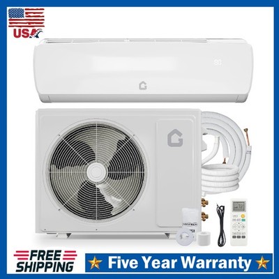18000 BTU  19 SEER2 Ductless AC Mini Split Air Conditioner Heat Pump 230V ,w/Kit