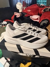 adidas Duramo Speed 2 Men s Running Sneaker White/Black Halo Silver IH8206