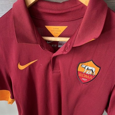 AS Roma 14-15 Totti #10 Soccer Jersey Red Orange Official Size S
