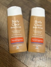 Lot 2 Neutrogena Body Clear Body Scrub 8.5 oz Salicylic Acid Acne Treatment