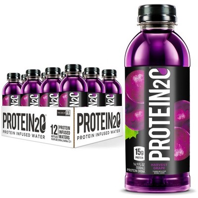 Protein2o 15g Whey Protein Isolate Infused Water, 16.9 Fl Oz (Pack of 12) 