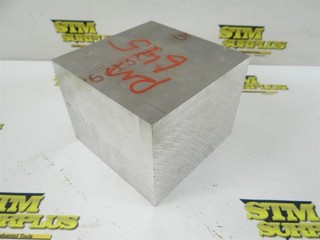 10LB PIECE OF 7075 T7351 SOLID ALUMINUM BAR STOCK 4"x5"x5" (#101)