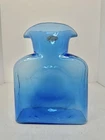 Vintage Mcm Blenko Glass 384 Azure Blue Double Spout Water Pitcher W/label
