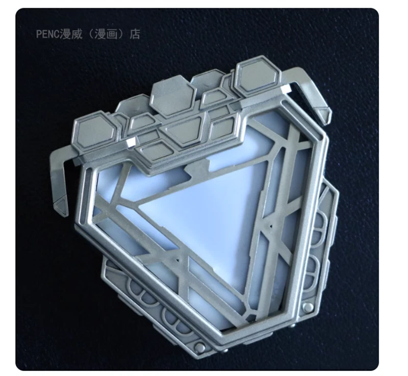 Iron Man Reactor de Arco Luz LED Portátil MK50 Cos Lámpara de Pecho Tony Stark Corazón 1:1 Foto 4 de 4