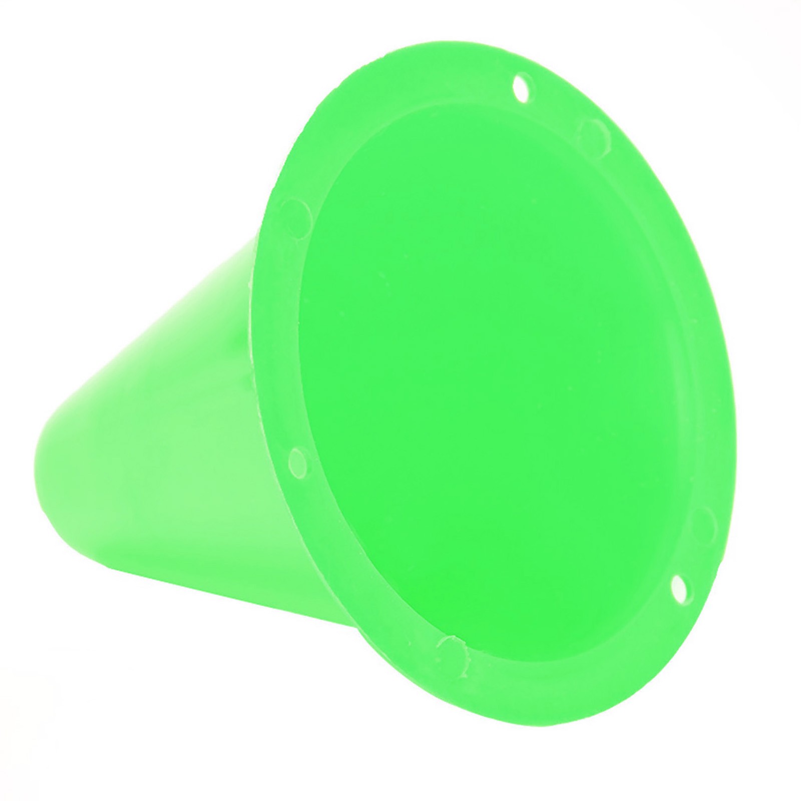 (Green)10pcs Soccer Training Cone Football Barriers Plastic Marker Holder|