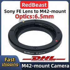 Sony FE lens to M42 thread industrial camera adapter ring Optics FE-M42 L: 6.5mm
