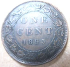 1893 Canada Large Cent — photo from another recent sale