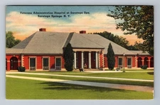 Saratoga Springs NY-New York, Veterans Hospital, Vintage c1949 Postcard