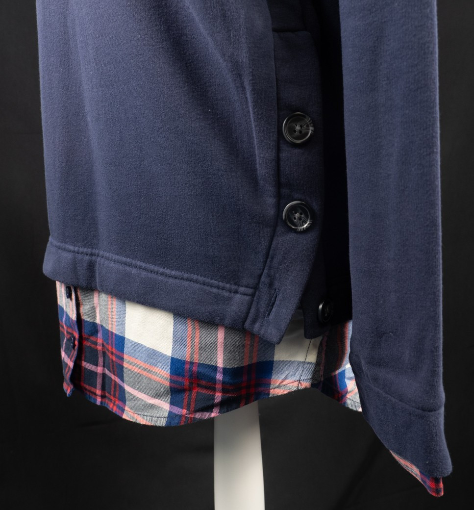 Next Navy Check Trim Soft Feel Size 8 Jumper Pre-Owned image 7
