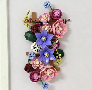 Botanicals Flower Wall Building Set Adult Decor 11503 (Replica) not Lego Brand