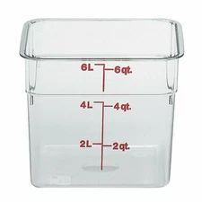 New Cambro 6SFSCW135 Food Storage Container, (8989)
