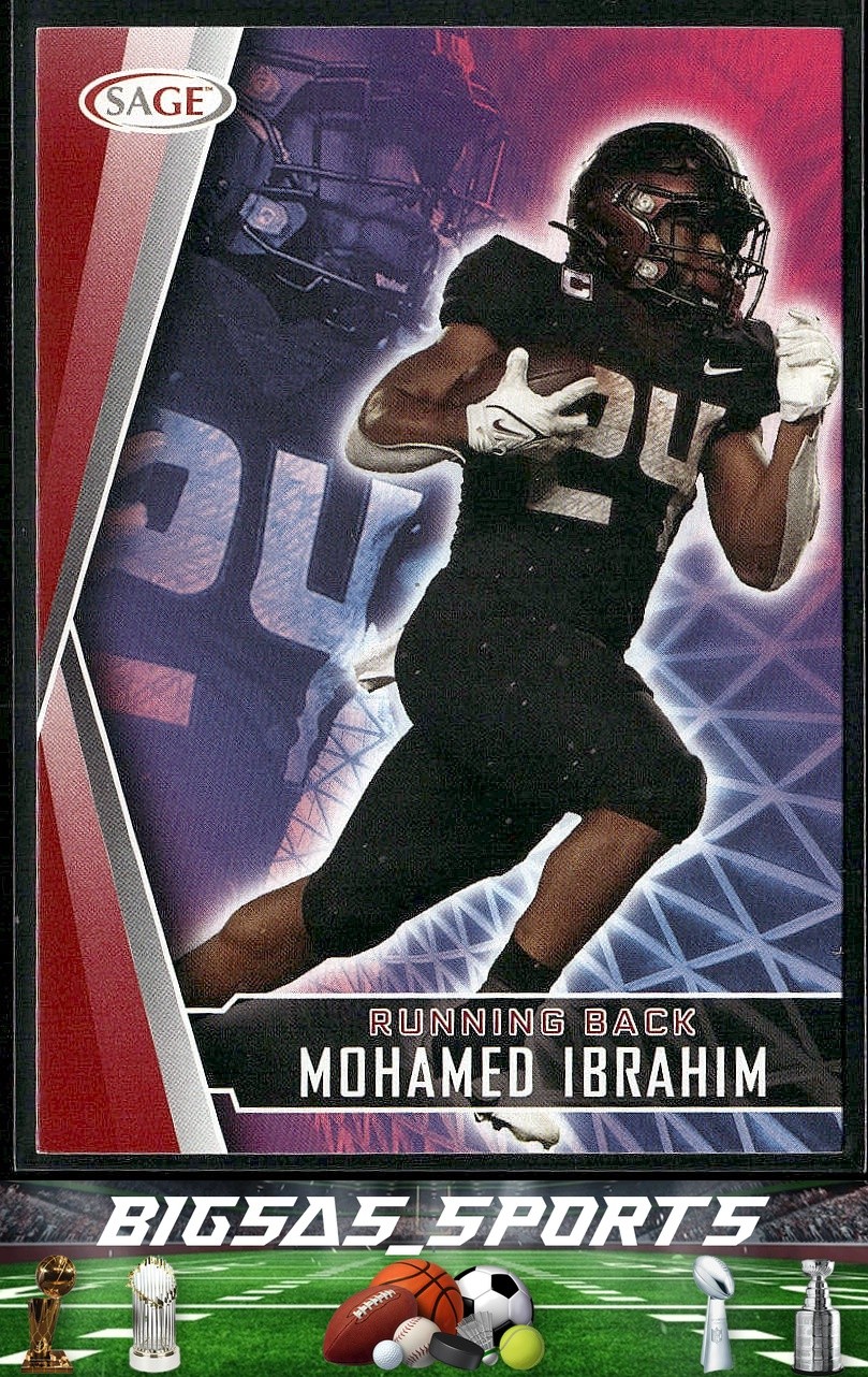 Mohamed Ibrahim 2022 SAGE Red #41 Minnesota Golden Gophers