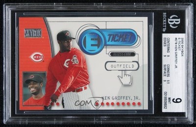 2000 Skybox E Ticket Ken Griffey Jr #8ET BGS 9 MINT HOF 0q3