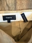 THEORY Tan Straight Leg Side Zip Trouser Pants Stretchy Classic Chinos 12 — photo 6