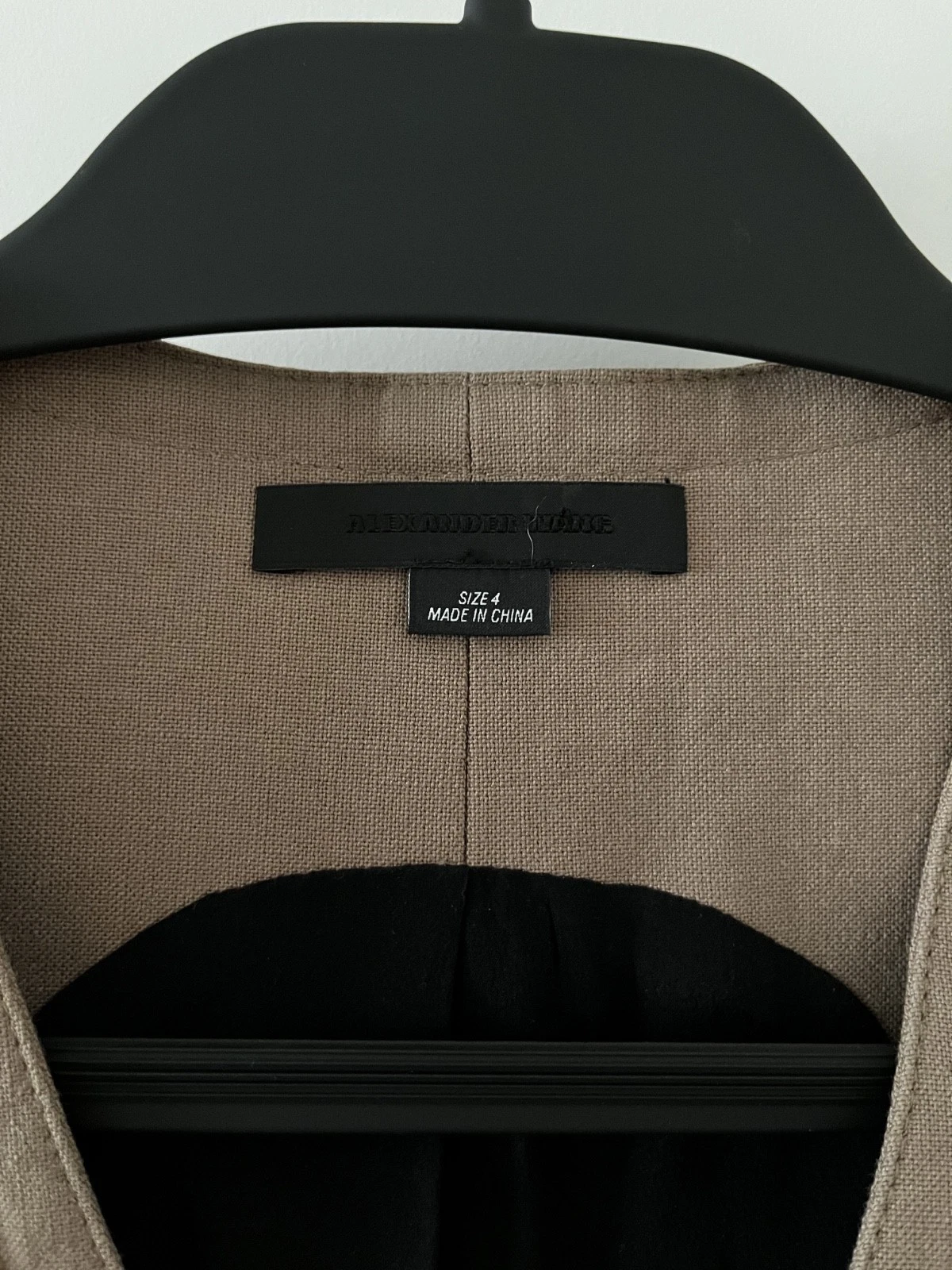 Alexander Wang mini abito marrone senza maniche scollo a V ritagli laterali taglia 4