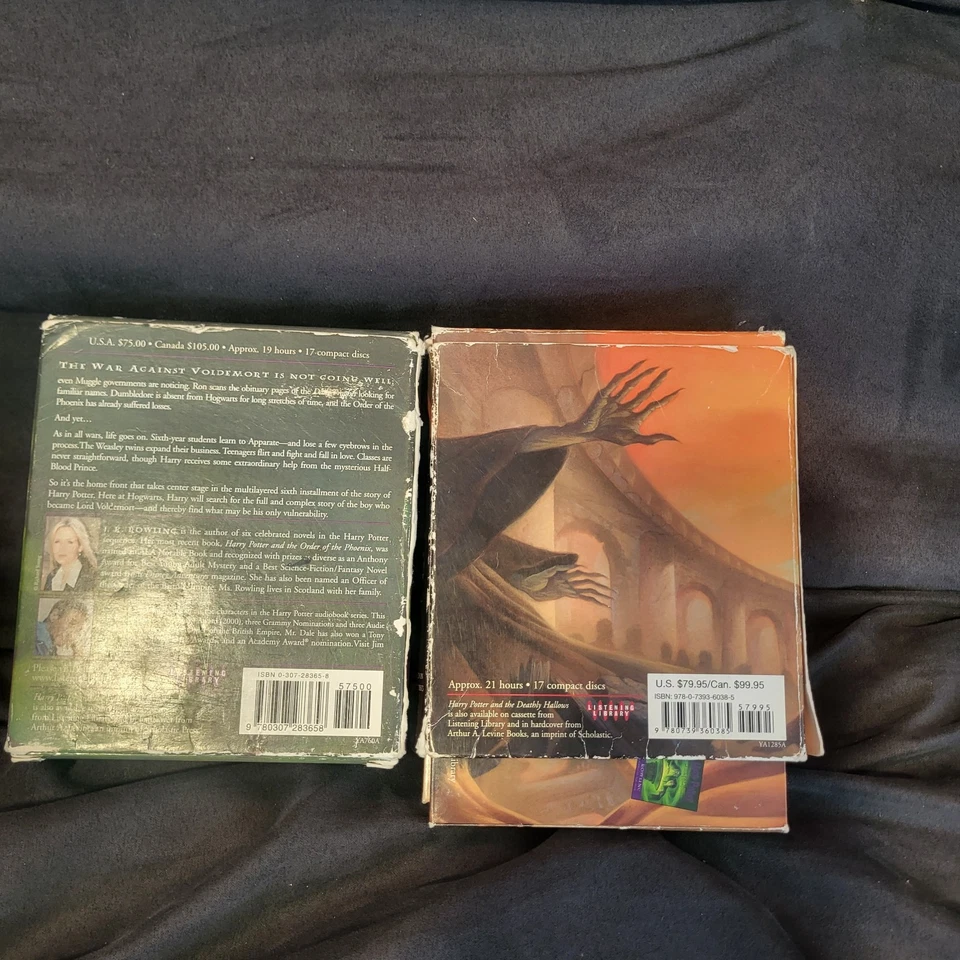 Harry Potter And The Half Blood Prince And The Deathly Hallows Audiobook CD Set - Image 2 of 2