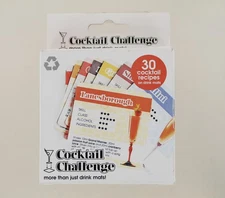 New Cocktail Challenge - 30 cocktail recipes on drink mats by Suck UK