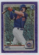 2020 Bowman Chrome Prospects Purple Shimmer Refractor Brett Baty #BCP-247 0y8v