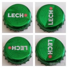 Lech Browary Wielkopolski Kronkorken Polen Polska Poland Brauerei Bier Grün