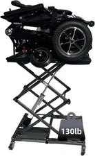 Wheelchairs and Scooters Lift with 6 Wheels, 9.2''-35'' in Height Adjustable