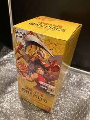BANDAI ONE PIECE Card Game Kingdom Of Plots OP-04 Booster Box Japanese Unopened
