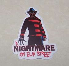 "A Nightmare on Elm St." Cut Sticker Decal Movie Horror Film Freddy Krueger