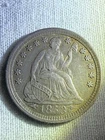 1853 SEATED LIBERTY HALF DIME WITH ARROWS