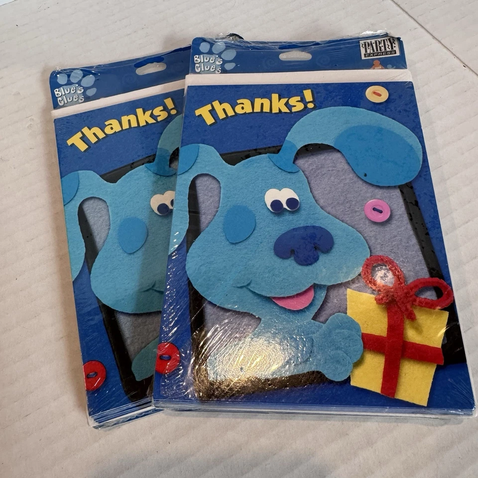 Blues Clues Partyware Invita Agradecimiento Platos Servilletas Mantel Lote De 9 De Colección 2000 Foto 4 de 4