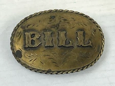 Vintage 1977 Bill - Spec Cast Belt Buckle 3.5" x 2.5" G