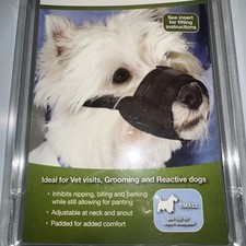 PetSafe Muzzle, Small, 7-8 3/4 Snout, Padded For Comfort, Adjustable New In Box