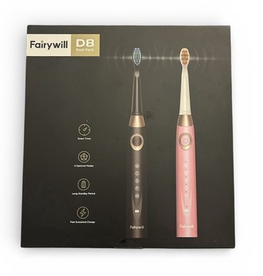 Fairy will D8 Dual Pack Rechargeable Toothbrushes