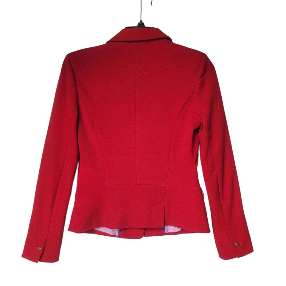 ❤️Anthropologie Esley Rojo Blazer Chaqueta Top Mujer Talla S Formal Negocios Trabajo Nuevo Foto 3 de 4