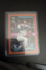 2024 Topps Update Series - Leo Rivas #US279 Orange Crackle Foilboard /299 (RC)
