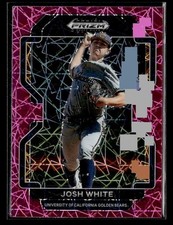 2022 Panini Prizm Draft Picks #PDP142 Josh White Neon Pink Velocity card
