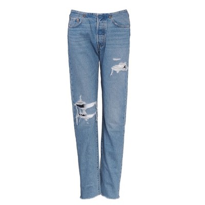 Levi's Damen Jeans Blau High Rise Straight 501 Original Gr. W26 L32 A47290000