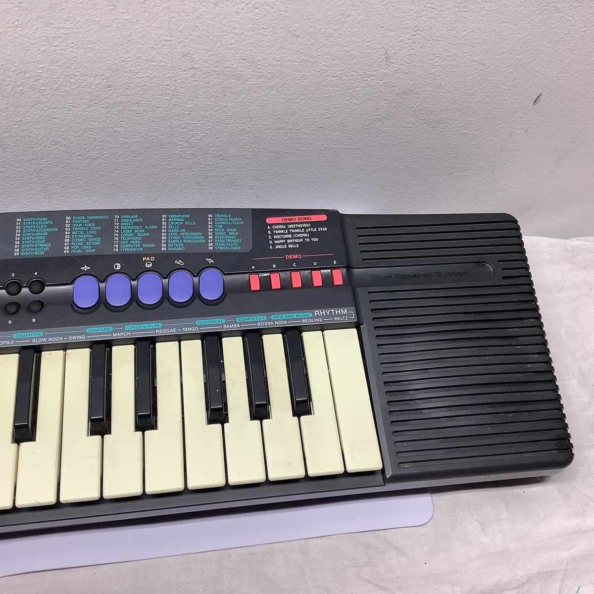 Casio SA-39 Electronic Keyboard Works Tested Adaptor Pre Owned