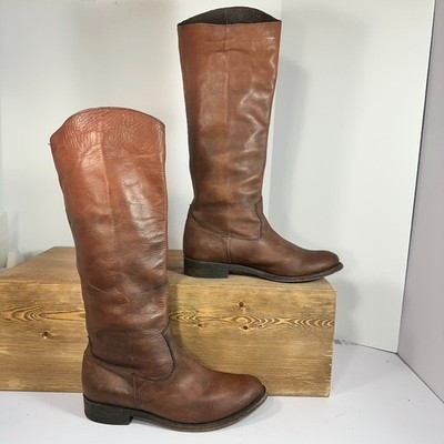 Dolce Vita Leather Riding Boots Women 9 Quality Vero Cuoio Mexico Y2K Equestrian