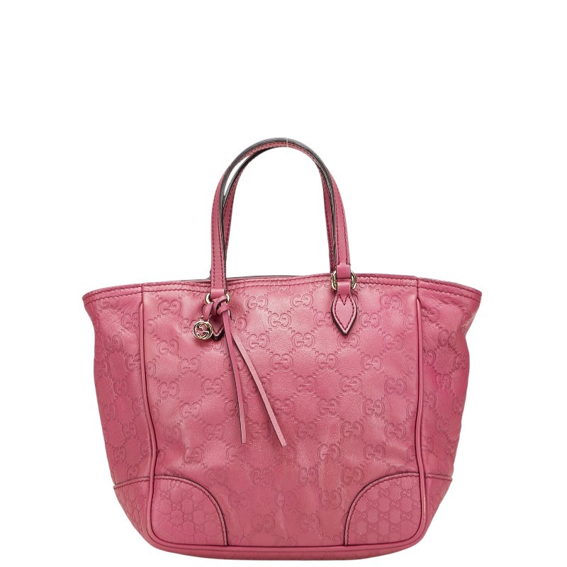 Gucci Gissima Bree Small Purple Leather Handbag for Women Pre-Owned