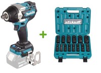 Makita DTW701Z Akku-Schlagschrauber 18V 700Nm DTW701 + Schlagnuss-Set 14-Teilig