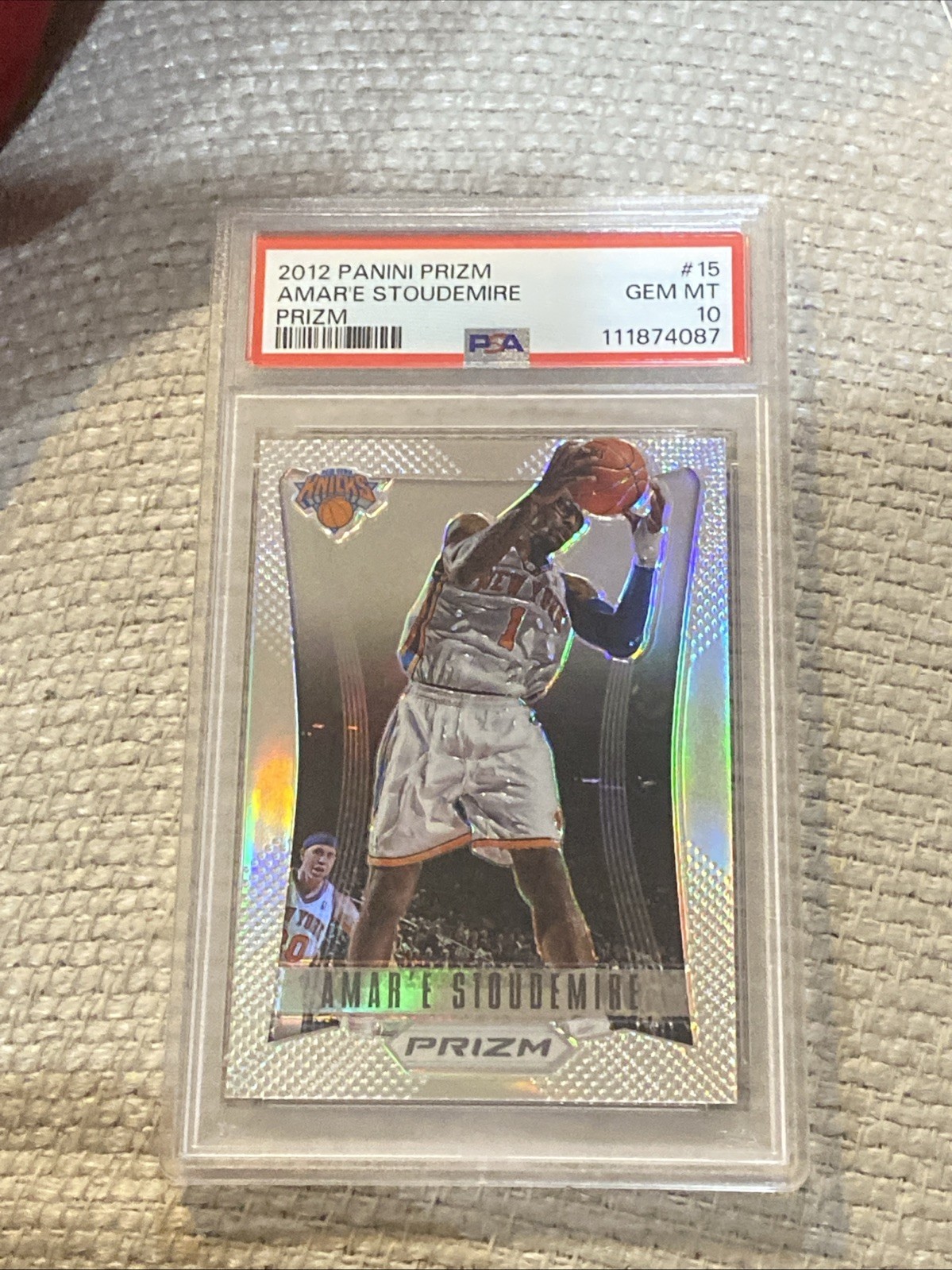 Amare Amar’e Stoudemire 2012 Prizm Silver #15 Psa 10