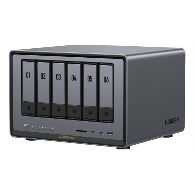 Ugreen Black/Grey Nasync Dxp6800pro Nas Desktop Intel® Core™ I5 I5-1235U 8 Gb Ddr - Image 2