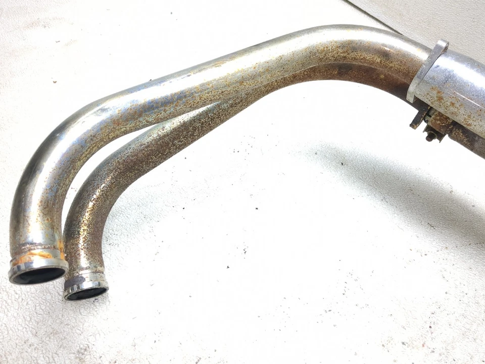 91-93 Suzuki GSX1100 G GSX 1100 Rear Right Full Exhaust Header Pipe Muffler - Image 2 of 4