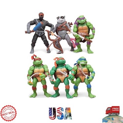 Ultimate 6PCS TMNT Figure Bundle - Poseable, Collectible, Ready for Action!